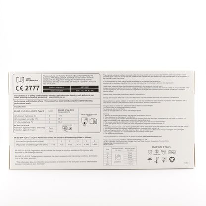 ANBOSON -Black Nitrile Gloves (10 Boxes containing 100 gloves each)
